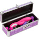 Кейс для зберігання секс-іграшок BMS Factory - The Toy Chest Lokable Vibrator Case Purple з кодовим-4