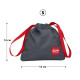 Сумка для секс-іграшок Fun Factory TOYBAG, S, сіра, кисет, 14x14 см-1