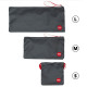 Сумка для секс-іграшок Fun Factory TOYBAG, S, сіра, кисет, 14x14 см-2