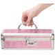 Кейс для зберігання секс-іграшок BMS Factory - The Toy Chest Lokable Vibrator Case Pink з кодовим за-3