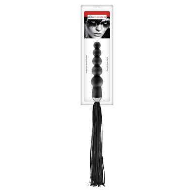 Флогер з ручкою - анальним намистом Fetish Tentation Whip with Rosary Handle Флогер з ручкою - анальним намистом Fetish Tentation Whip with Rosary Handle