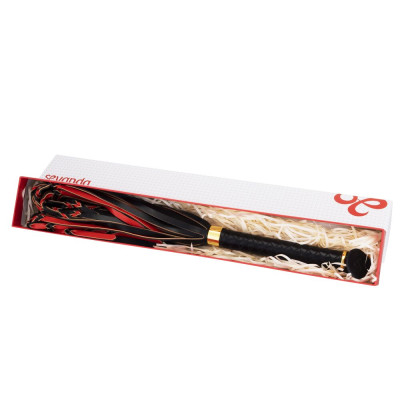 Флогер LOCKINK SEVANDA Red & Black Braided Tail Flogger