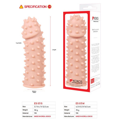 Насадка на член Kokos Extreme Sleeve ES.03 розмір S