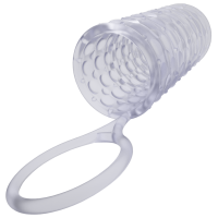Насадка на член Dorcel Mr Reverse XL з кільцем для мошонки, стимулюючий рельєф