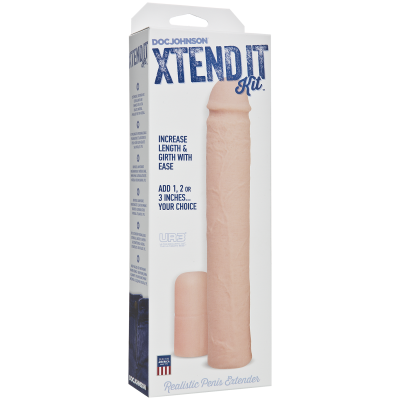 Насадка на член Doc Johnson Xtend It Kit White, подовження (до +7,6 см) і потовщення (до +1,2 см) Насадка на член Doc Johnson Xtend It Kit White, подовження (до +7,6 см) і потовщення (до +1,2 см)