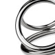 Потрійне ерекційне кільце Sinner Gear Unbendable – Triad Chamber Metal Cock and Ball Ring – Large-3