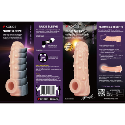 Насадка на член Kokos Nude Sleeve NS 002 S