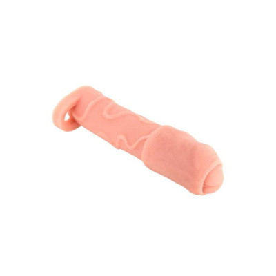 Насадка на член Real Body — Real Extender DICKY із закритою головкою та кільцем для мошонки Насадка на член Real Body — Real Extender DICKY із закритою головкою та кільцем для мошонки