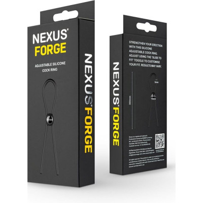 Ерекційне кільце Nexus FORGE Single Adjustable Lasso - Black