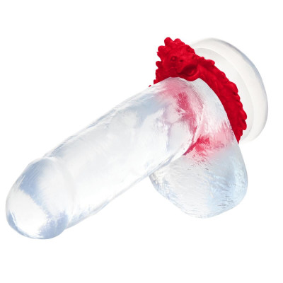 Ерекційне кільце Creature Cocks Rise of the Dragon Silicone Penis Ring - Red