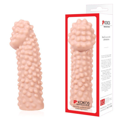 Насадка на член Kokos Extreme Sleeve ES.10 розмір S, потовщувальна, стимулювальний рельєф Насадка на член Kokos Extreme Sleeve ES.10 розмір S, потовщувальна, стимулювальний рельєф
