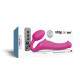 Безремінний страпон з вібрацією Strap-On-Me Vibrating Fuchsia M, діаметр 3,8 см, пульт ДК, регульований-5