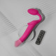 Безремінний страпон з вібрацією Strap-On-Me Vibrating Fuchsia L, діаметр 3,7см, пульт ДК, регульований-1