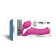 Безремінний страпон з вібрацією Strap-On-Me Vibrating Fuchsia XL, діам. 4,7см, пульт ДК, регульований-5