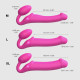 Безремінний страпон з вібрацією Strap-On-Me Vibrating Fuchsia XL, діам. 4,7см, пульт ДК, регульований-4