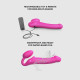 Безремінний страпон з вібрацією Strap-On-Me Vibrating Fuchsia XL, діам. 4,7см, пульт ДК, регульований-3