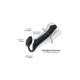 Безремневой страпон Strap-On-Me Black S, полностью регулируемый, диаметр 2,7см-3