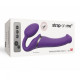 Безремневой страпон с вибрацией Strap-On-Me Vibrating Violet M диаметр 3,3см, пульт ДУ, регулируемый-4