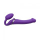 Безремневой страпон с вибрацией Strap-On-Me Vibrating Violet M диаметр 3,3см, пульт ДУ, регулируемый-6