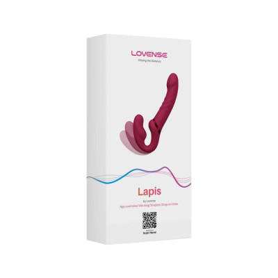 Безремінний страпон Lovense Lapis vibrating strapless strap-on Безремінний страпон Lovense Lapis vibrating strapless strap-on