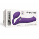 Безремневой страпон с вибрацией Strap-On-Me Vibrating Violet L, диаметр 3,7см, пульт ДУ, регулируемы-4