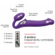 Безремневой страпон с вибрацией Strap-On-Me Vibrating Violet XL, диаметр 4,5см, пульт ДУ, регулируем-2