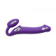 Безремневой страпон с вибрацией Strap-On-Me Vibrating Violet XL, диаметр 4,5см, пульт ДУ, регулируем-3