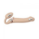 Безремневой страпон с вибрацией Strap-On-Me Vibrating Flesh L, диаметр 3,7см, пульт ДУ, регулируемый-3