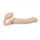 Безремневой страпон с вибрацией Strap-On-Me Vibrating Flesh L, диаметр 3,7см, пульт ДУ, регулируемый-5