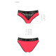 Трусики з широкою гумкою і мереживом Passion PS001 PANTIES red/black, size XL-4