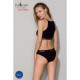 Спортивний топ з прозорою вставкою Passion PS006 TOP black, size M-6