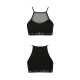 Спортивний топ з прозорою вставкою Passion PS006 TOP black, size M-4