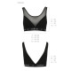 Топ з прозорою вставкою Passion PS002 TOP black, size M-5