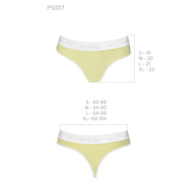 Спортивні трусики-стрінги Passion PS007 PANTIES yellow, size M Спортивні трусики-стрінги Passion PS007 PANTIES yellow, size M