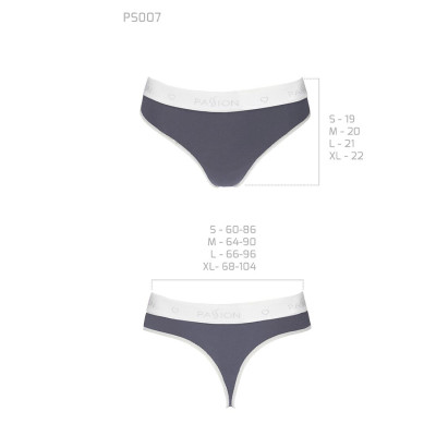 Спортивні трусики-стрінги Passion PS007 PANTIES dark grey, size XL Спортивні трусики-стрінги Passion PS007 PANTIES dark grey, size XL