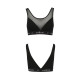 Топ з прозорою вставкою Passion PS002 TOP black, size M-4