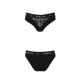 Трусики з широкою гумкою і мереживом Passion PS001 PANTIES black, size M-4