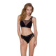 Трусики з прозорою вставкою Passion PS002 PANTIES black, size L-2