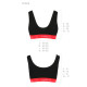 Спортивний топ на широких бретелях Passion PS003 TOP black, size L-5