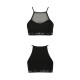Спортивний топ з прозорою вставкою Passion PS006 TOP black, size S-4