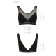 Топ з прозорою вставкою Passion PS002 TOP black, size S-5