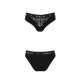 Трусики з широкою гумкою і мереживом Passion PS001 PANTIES black, size S-4
