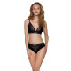 Трусики з широкою гумкою і мереживом Passion PS001 PANTIES black, size S-2