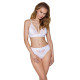 Трусики з широкою гумкою і мереживом Passion PS001 PANTIES white, size L-1
