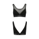 Топ з прозорою вставкою Passion PS002 TOP black, size S-4