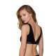 Топ з прозорою вставкою Passion PS002 TOP black, size XL-1