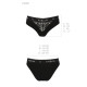 Трусики з широкою гумкою і мереживом Passion PS001 PANTIES black, size XL-5