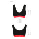 Спортивний топ на широких бретелях Passion PS003 TOP black, size M-5
