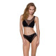 Топ з прозорою вставкою Passion PS002 TOP black, size XL-2
