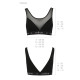 Топ з прозорою вставкою Passion PS002 TOP black, size XL-5